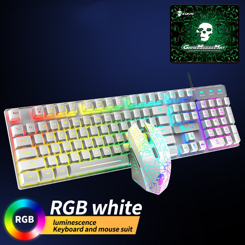 RGB Gaming Keyboard & Mouse Set with Customizable Lighting