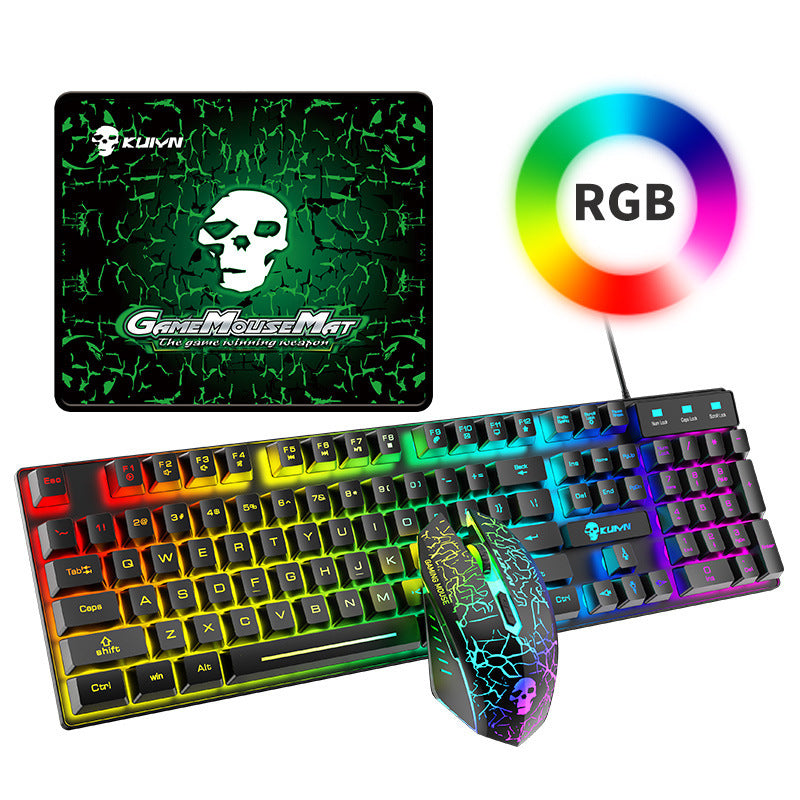 RGB Gaming Keyboard & Mouse Set with Customizable Lighting