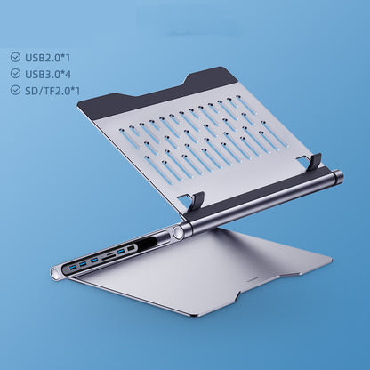 8-in-1 Laptop Stand & Docking Station with USB Ports & Cooling