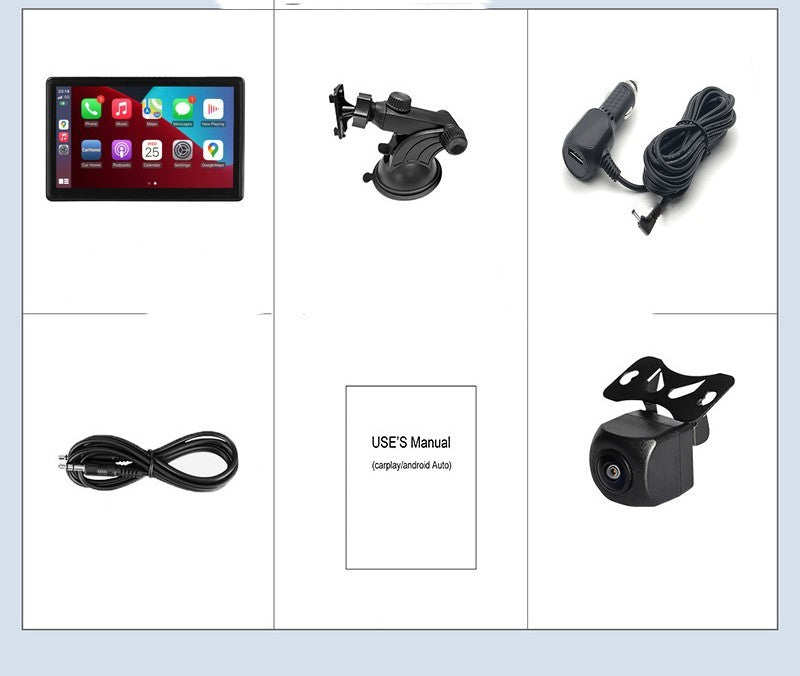 7-Inch Portable Smart Display with Wireless CarPlay & Android Auto