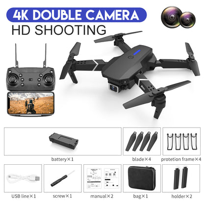 E88 4K Dual-Camera Drone – Foldable FPV RC Quadcopter