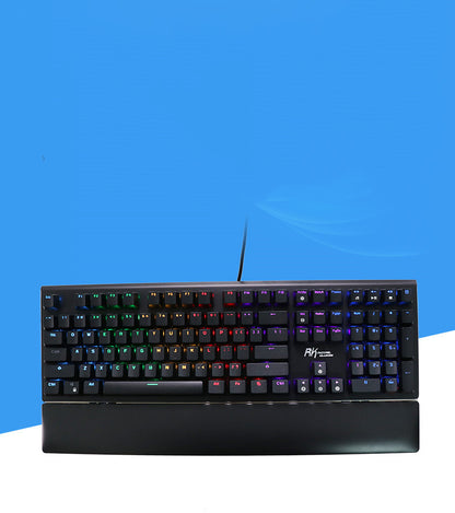 RGB Mechanical Gaming Keyboard – Tactile Switches & Wrist Rest