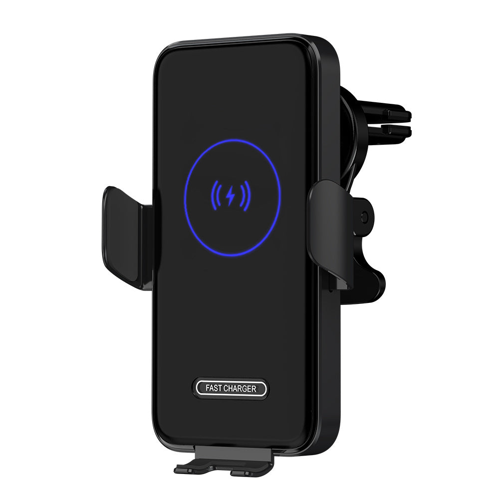 15W Wireless Car Charger Mount – Auto-Clamping Phone Holder