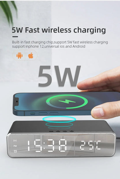 LED Wireless Charging Alarm Clock
