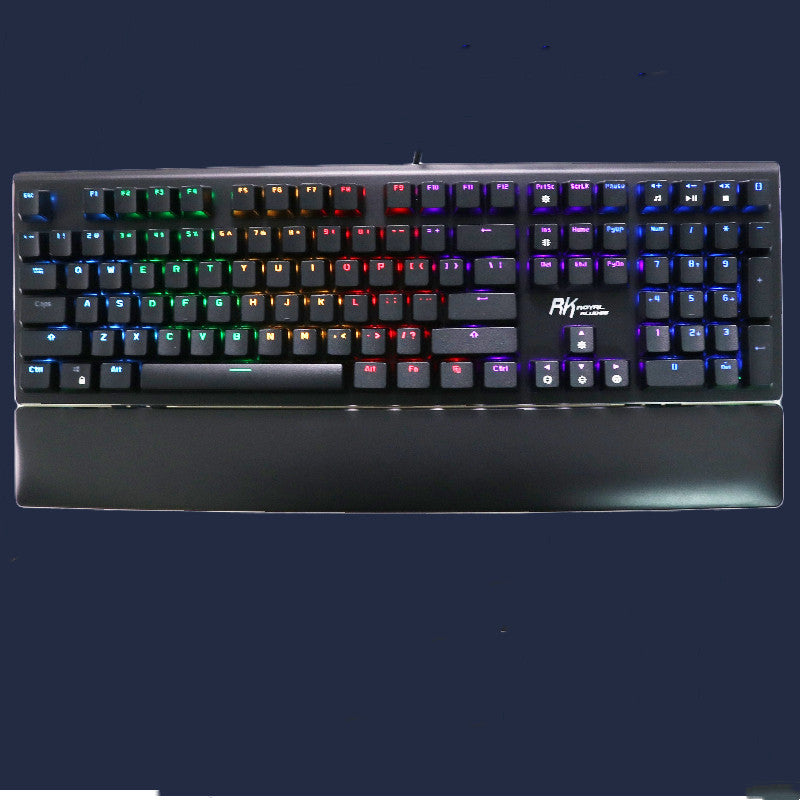 RGB Mechanical Gaming Keyboard – Tactile Switches & Wrist Rest