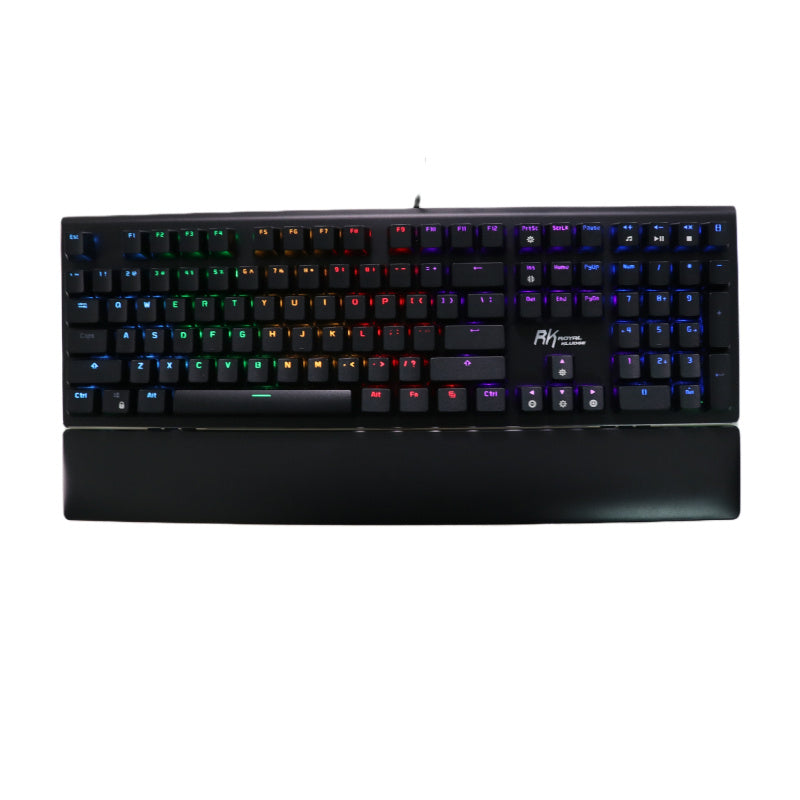 RGB Mechanical Gaming Keyboard – Tactile Switches & Wrist Rest