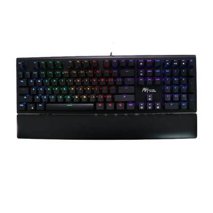 RGB Mechanical Gaming Keyboard – Tactile Switches & Wrist Rest