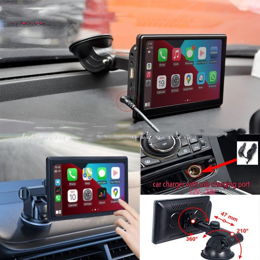 7-Inch Portable Smart Display with Wireless CarPlay & Android Auto