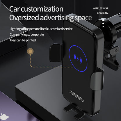 15W Wireless Car Charger Mount – Auto-Clamping Phone Holder