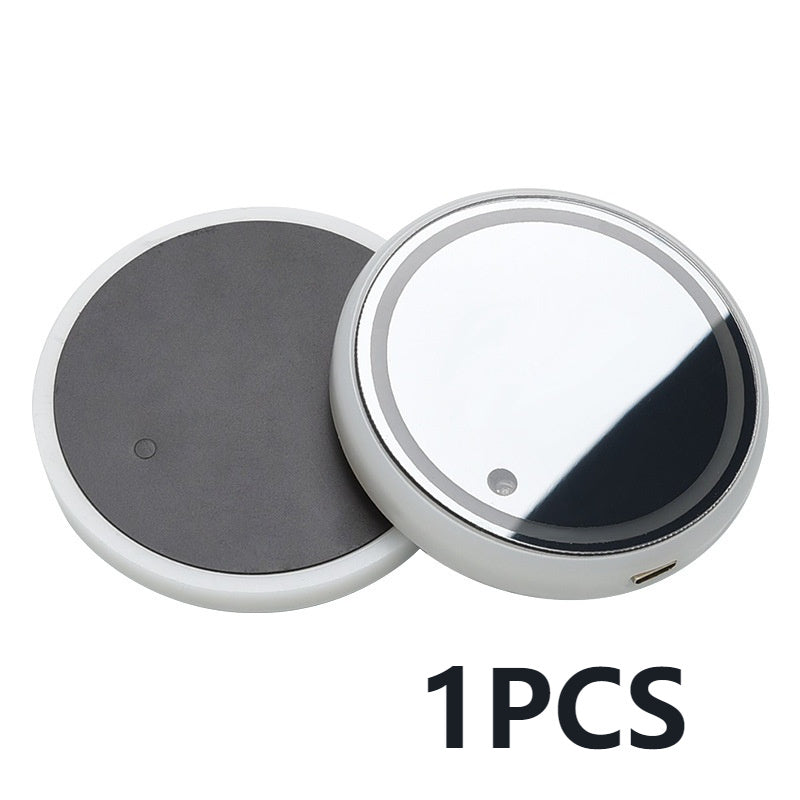 LED Car Cup Holder Coaster – Solar & USB Rechargeable Ambient Light