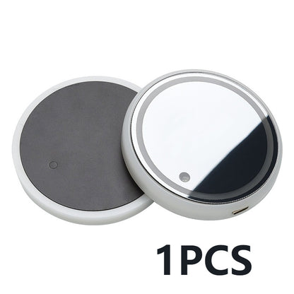 LED Car Cup Holder Coaster – Solar & USB Rechargeable Ambient Light