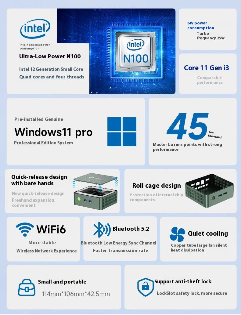 Compact Mini Gaming PC – Office & Gaming Ready